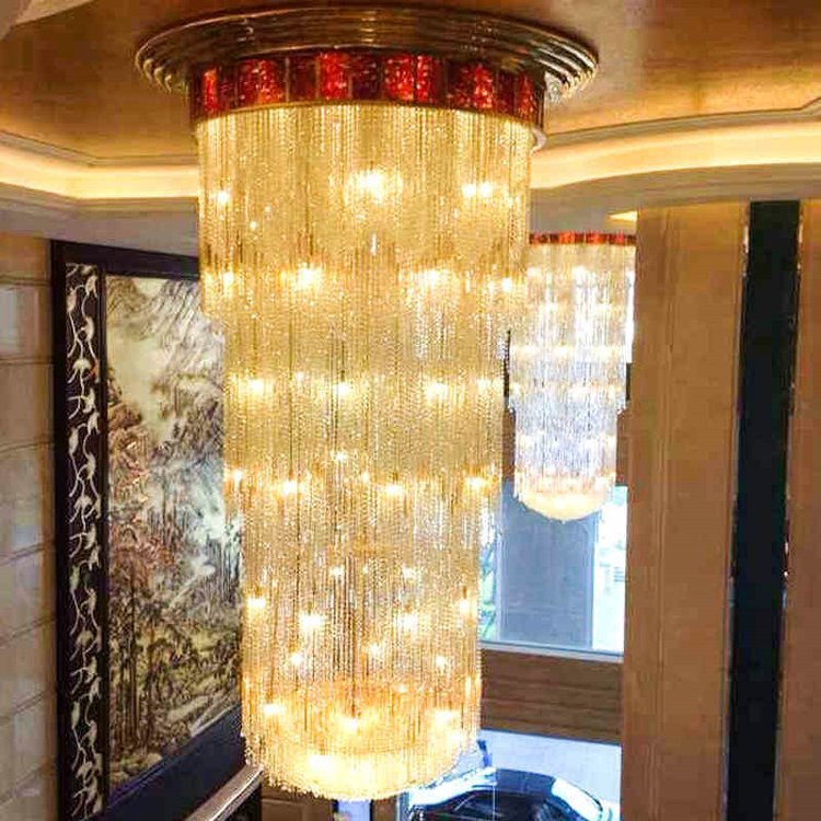 進(jìn)豐工程非標(biāo)水晶燈定制酒店大堂宴會(huì)廳吊燈售樓部別墅大廳燈