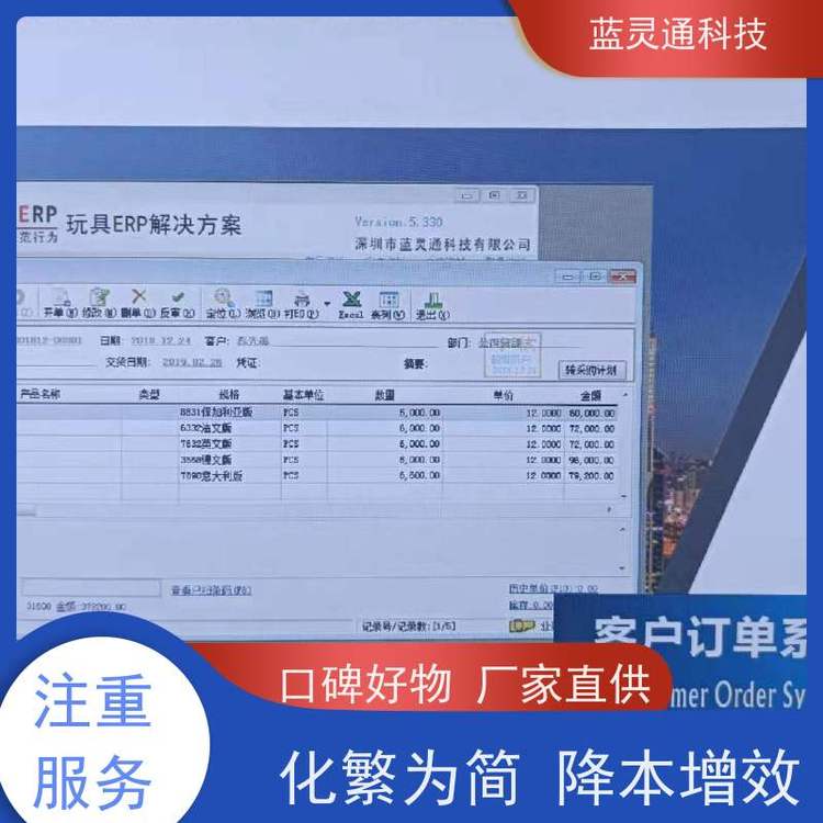 新藍(lán)圖ERP軟件木質(zhì)玩具倉儲進(jìn)銷存資深顧問駐廠服務(wù)高效落地