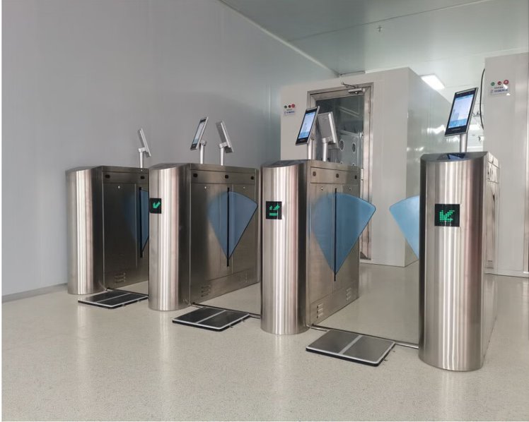 工廠車間防靜電閘機(jī)ESD門禁閘機(jī)電子廠靜電檢測系統(tǒng)卡博斯