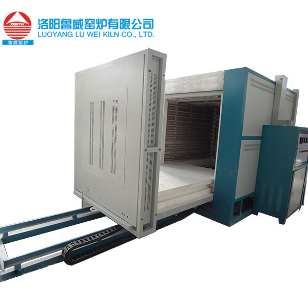 魯威高溫臺車爐使用壽命長臥式節(jié)能900度全纖維快速升溫電阻爐