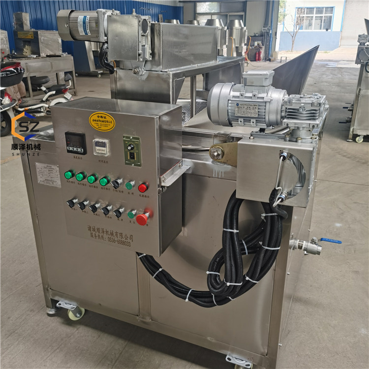 杏鮑菇油炸機香菇猴頭菇油炸鍋全自動電加熱蘑菇油炸設(shè)備