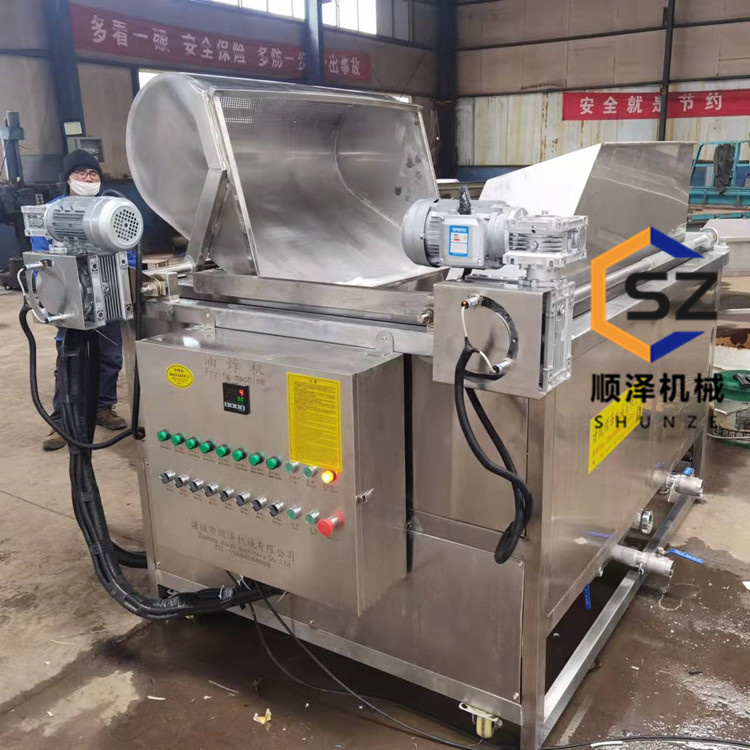 電加熱油水分離油炸機虎皮鳳爪油炸鍋鴨頭鴨脖油炸設(shè)備