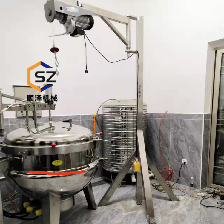 自動(dòng)旋轉(zhuǎn)蒸汽加熱粽子鍋高溫高壓蒸煮鍋高壓花生入味蒸煮鍋