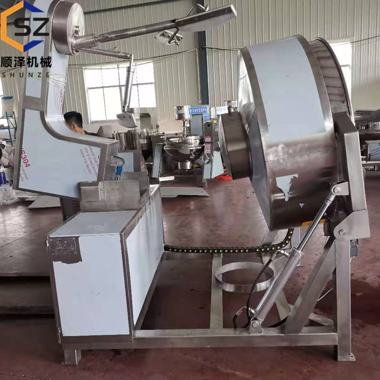 全自動牛肉醬行星攪拌炒鍋辣椒醬攪拌炒鍋豆沙餡料攪拌夾層鍋