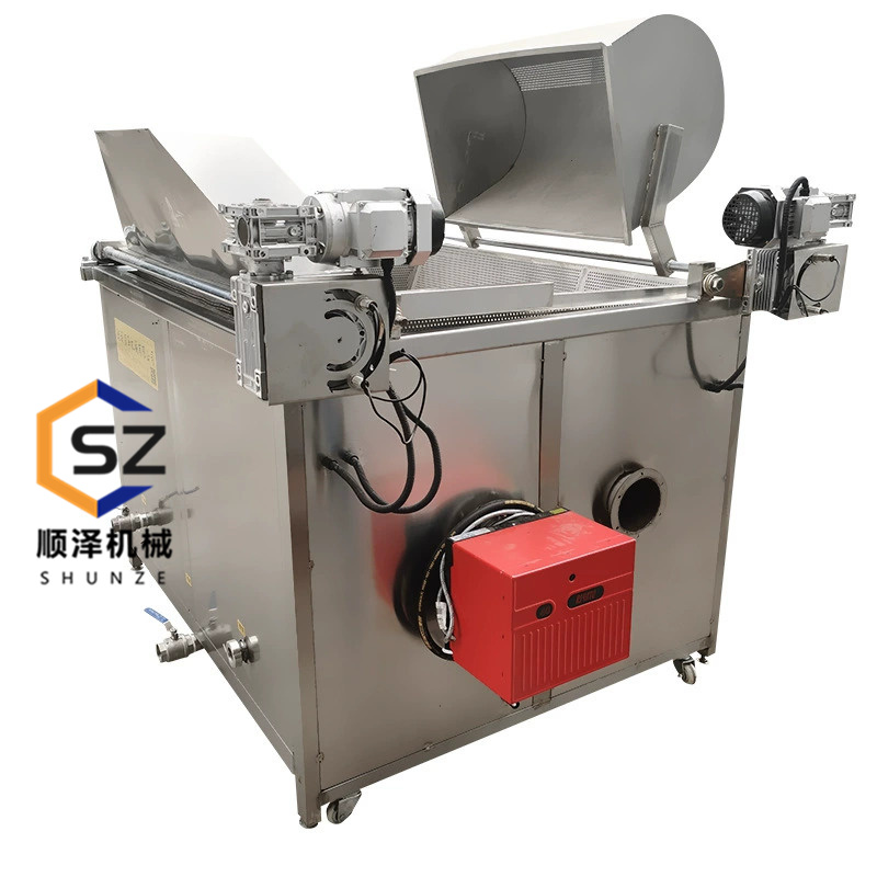 1000型虎皮雞爪油炸機(jī)鳳爪油炸鍋燃?xì)庾詣?dòng)出料油炸設(shè)備