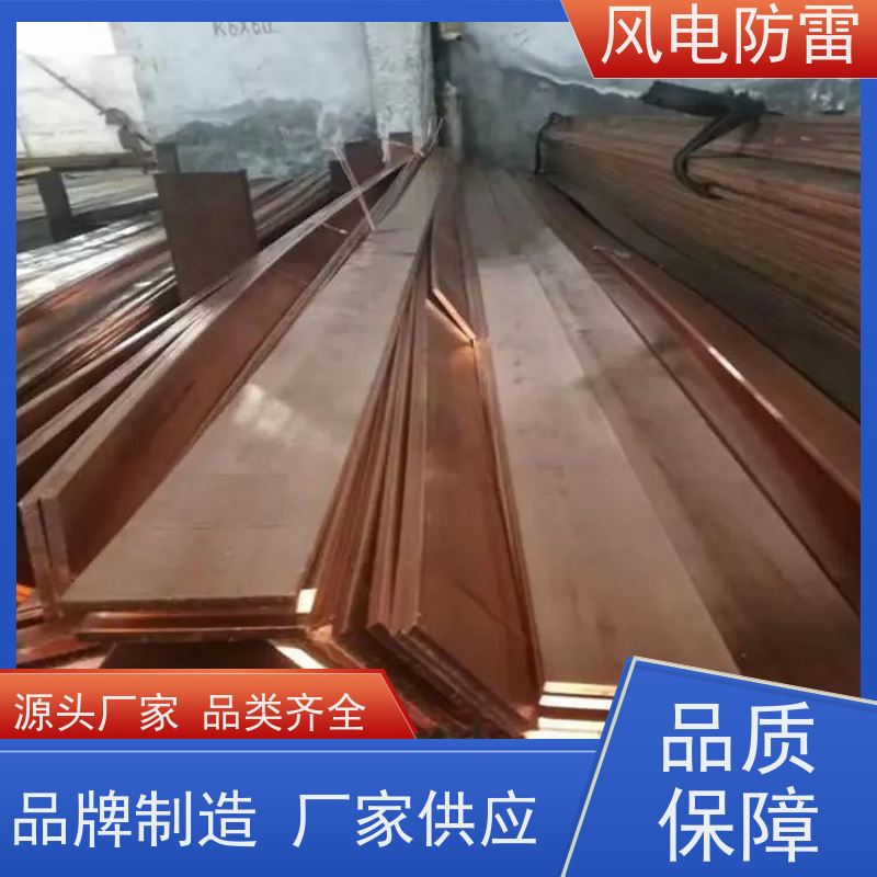 風電防雷支持定做延長使用壽命石墨材料阻值低銅覆鋼扁鐵40*4mm