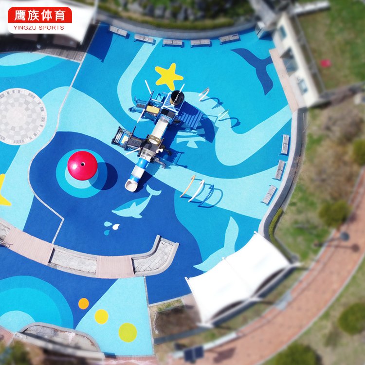 塑膠地板幼兒園操場室外地膠跑道小區(qū)戶外EPDM橡膠顆粒地面施工
