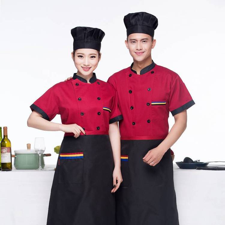 青島酒店賓館廚師服_濰坊飯店廚師工作服生產(chǎn)定做廠家偉紅服飾