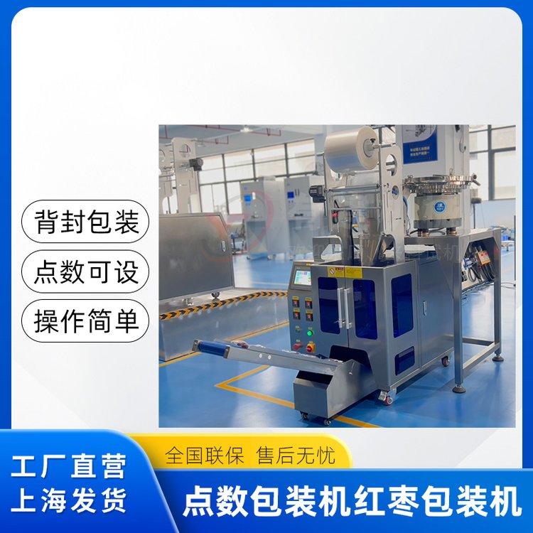 點(diǎn)數(shù)包裝雙振動(dòng)盤背封紅棗糖果五金配件包裝機(jī)