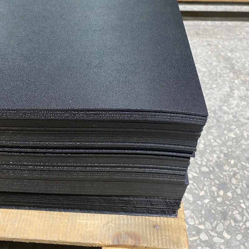 hdpe聚乙烯磨砂片材1.0mm黑白色箱包襯板pe塑料片卷材廠家