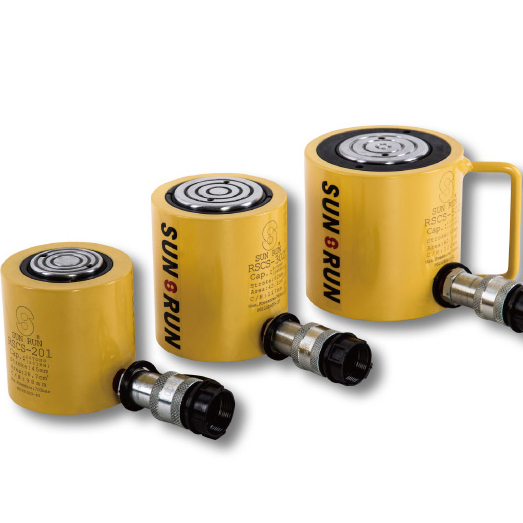 原裝巨輪興低型液壓油缸RCS1002進(jìn)口100噸薄型千斤頂SUNRUN矮油頂