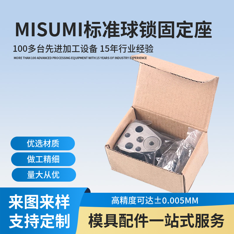 MISUMI標(biāo)準(zhǔn)球鎖緊固定塊固定座重載BRN-P輕載CRN-P