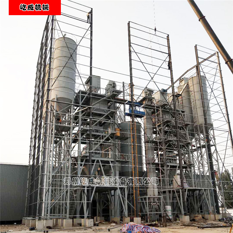生產(chǎn)砂漿的機(jī)械設(shè)備屹成機(jī)械袋裝和罐車裝干粉砂漿生產(chǎn)線