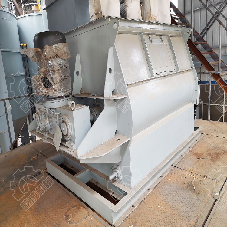 屹成機(jī)械雙軸無重力混合機(jī)膩?zhàn)臃凼鄶嚢铏C(jī)干粉砂漿生產(chǎn)線效率高