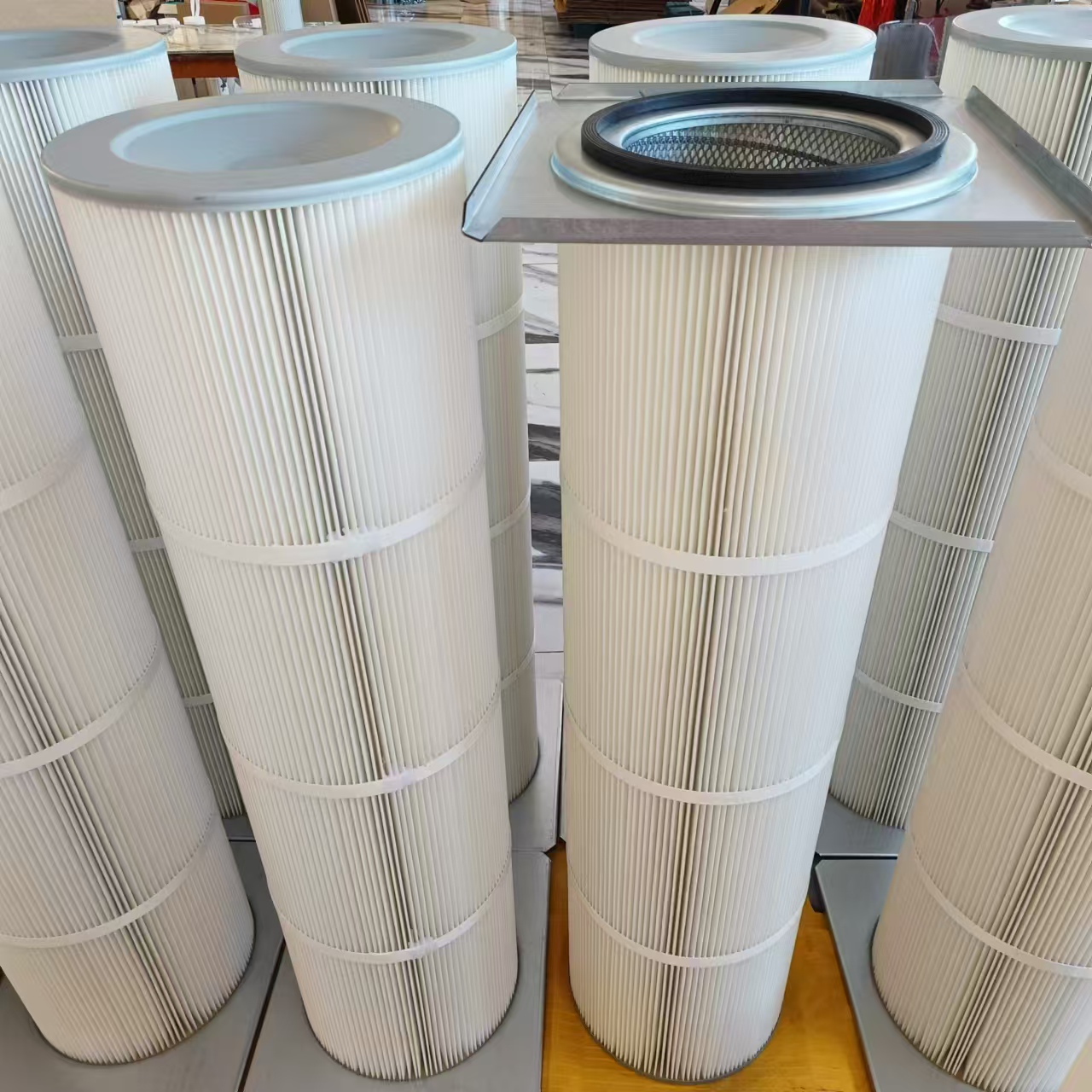 320900工業(yè)用螺桿濾芯除塵器濾芯除塵濾筒靜電