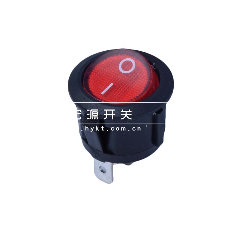 供應(yīng)MR5圓形船型開關(guān)黑色2腳2檔翹板開關(guān)10A250V顏色可定制