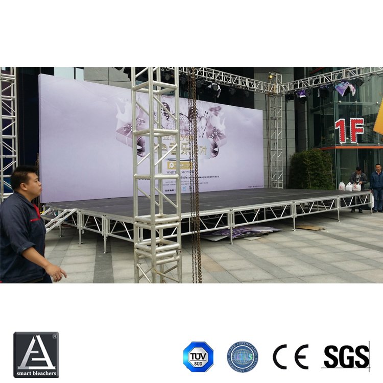 鋁合金活動(dòng)舞臺(tái)設(shè)備批發(fā)酒店婚慶移動(dòng)拼裝簡易舞臺(tái)金屬stage