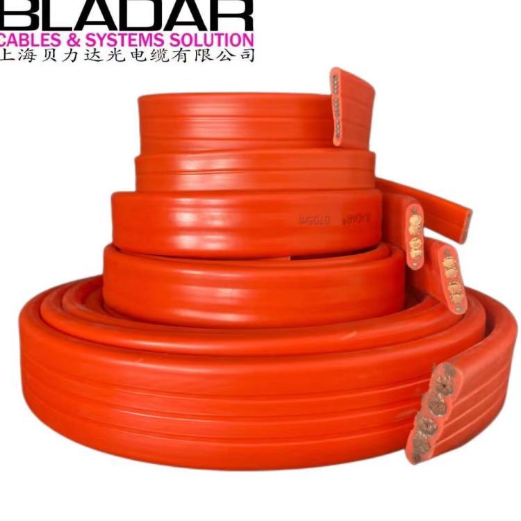 輪堆取料機(jī)翻車機(jī)多芯梅花一字單排列動(dòng)力防爆曬海水老化扁電纜