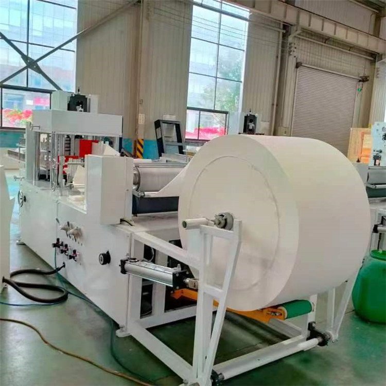 折疊餐巾紙機(jī)小型抽紙壓花設(shè)備不銹鋼衛(wèi)生紙生產(chǎn)線