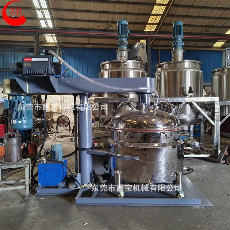 牙膏攪拌機(jī)300L真空消泡加熱高速分散機(jī)樹脂膠水專用脫泡攪拌釜