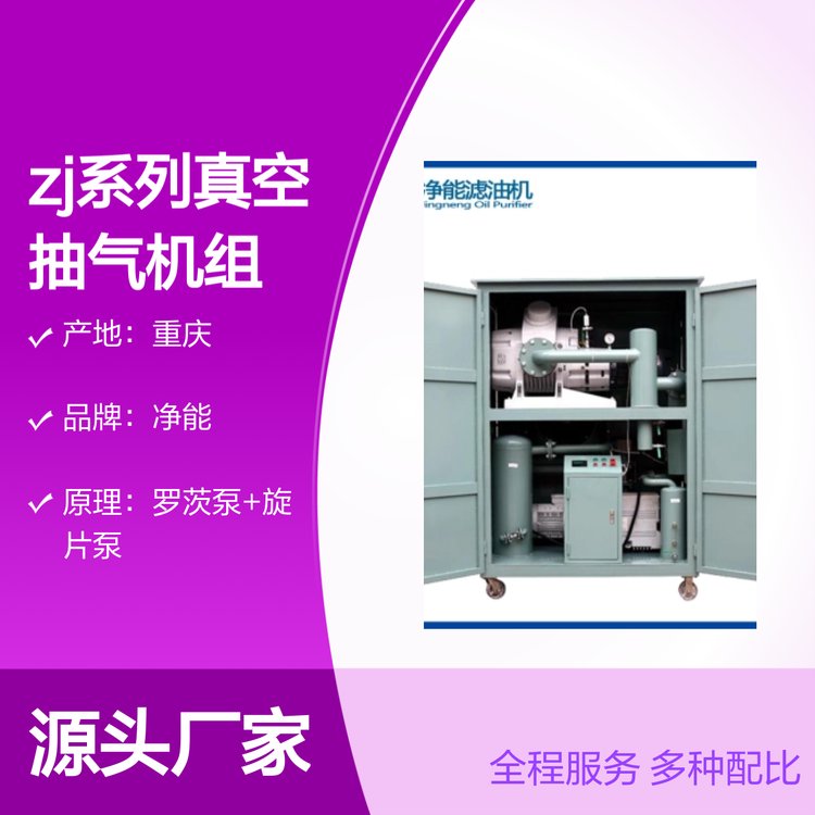 ZJ系列真空抽氣機(jī)組啟動(dòng)快抽速大性能穩(wěn)定操作簡便