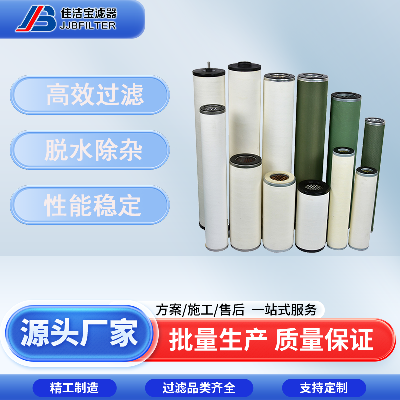佳潔寶濾器航空煤油聚結(jié)分離濾芯除水除雜破乳化機(jī)油高精過濾