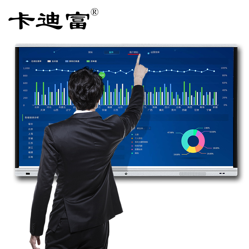 65寸教學(xué)一體機(jī)電子白板觸摸智能會(huì)議平板投屏培訓(xùn)多媒體一體機(jī)
