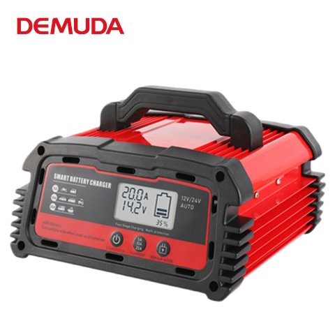 電瓶充電器自動(dòng)啟停車充12v24v伏智能手持便攜汽車電瓶充電器批發(fā)