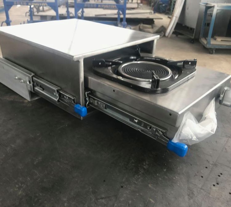 乾昊供應(yīng)特定房車(chē)專(zhuān)用不銹鋼燃油抽拉式爐灶