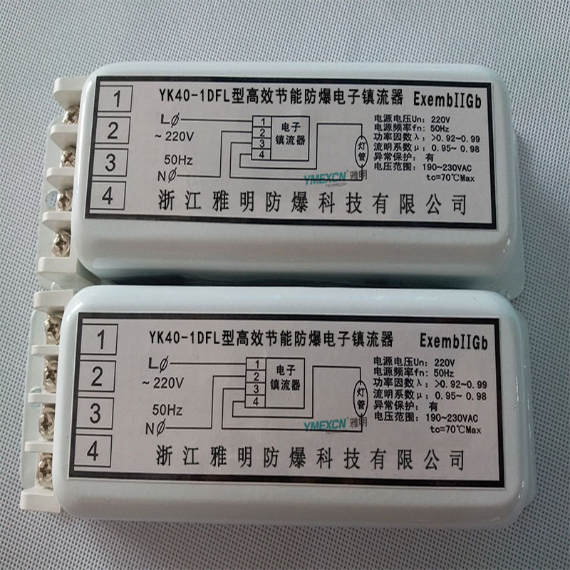 高效節(jié)能防爆電子鎮(zhèn)流器YK40-1DFLYK20-1DFLYK28-1DFL熒光燈專用