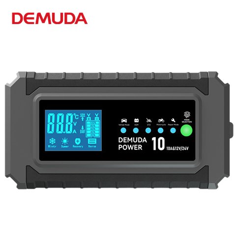 汽車(chē)電瓶充電器12v24V摩托車(chē)通用智能識(shí)別修復(fù)摩托充電機(jī)批發(fā)