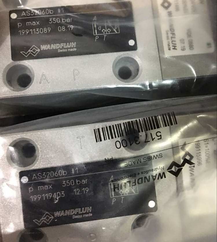 WANDFLUH萬福樂電磁閥AS32061A-G24無泄漏閥水泥廠常用