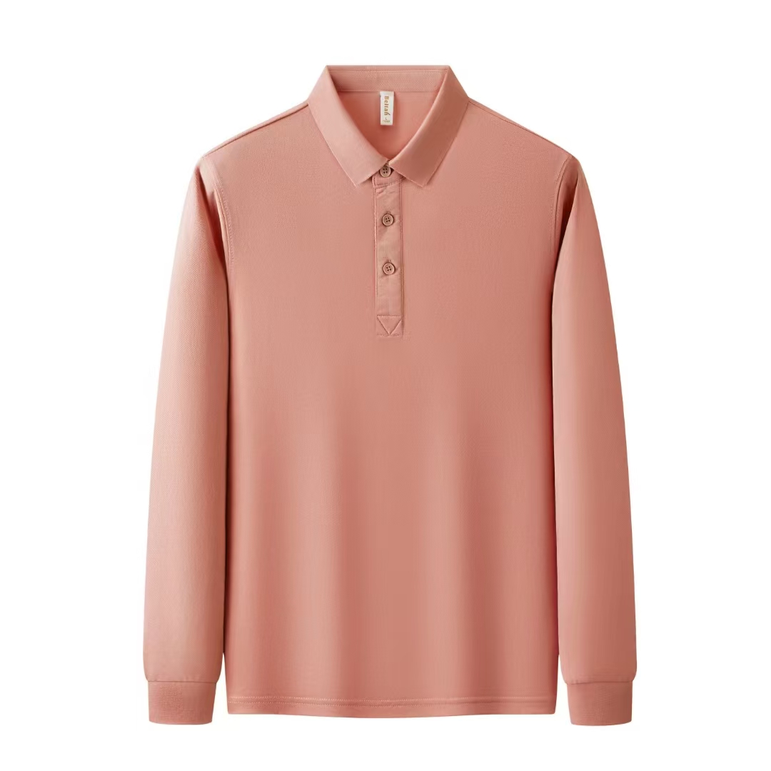 長袖翻領POLO衫定做廣告衫服裝廠公司工服團體工作服