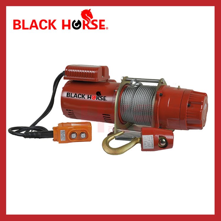 臺制BlackHorse品牌KDJ-250E型250KG單相迷你電動卷揚(yáng)機(jī)