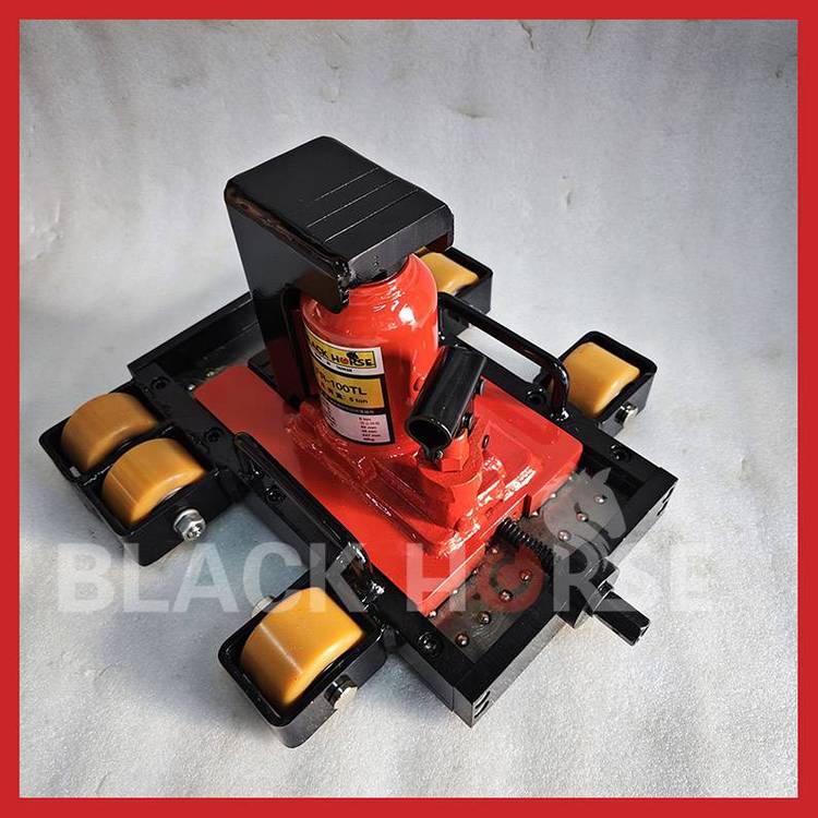 BLACKHORSE品牌FR-100TL帶滑輪爪式千斤頂滑動臺結(jié)構(gòu)前后左右微調(diào)