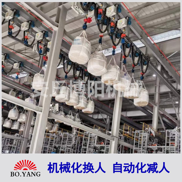 鋰電行業(yè)全自動(dòng)噸袋拆包機(jī)智能?chē)嵈鸢读险具m合大批量拆包