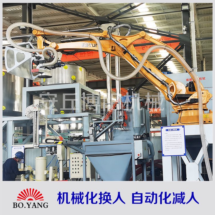 硫磺粉自動拆垛機(jī)智能拆垛機(jī)器人拆垛效率高拆包投料無塵化
