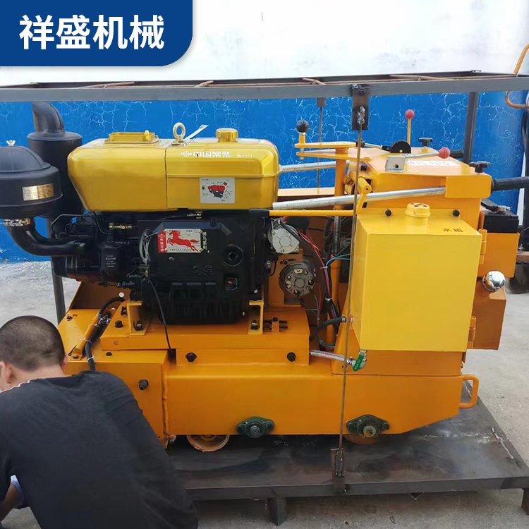 混凝土路面液壓銑刨機(jī)小型手推式刨地機(jī)電動柴油自行走地面拉毛機(jī)