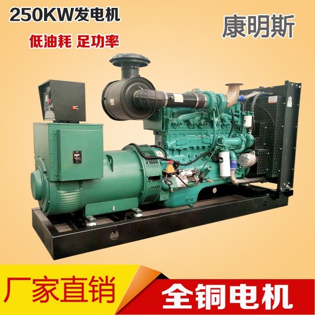 250KW康明斯柴油發(fā)電機組工地常用發(fā)電機250千瓦發(fā)電機組廠家直銷