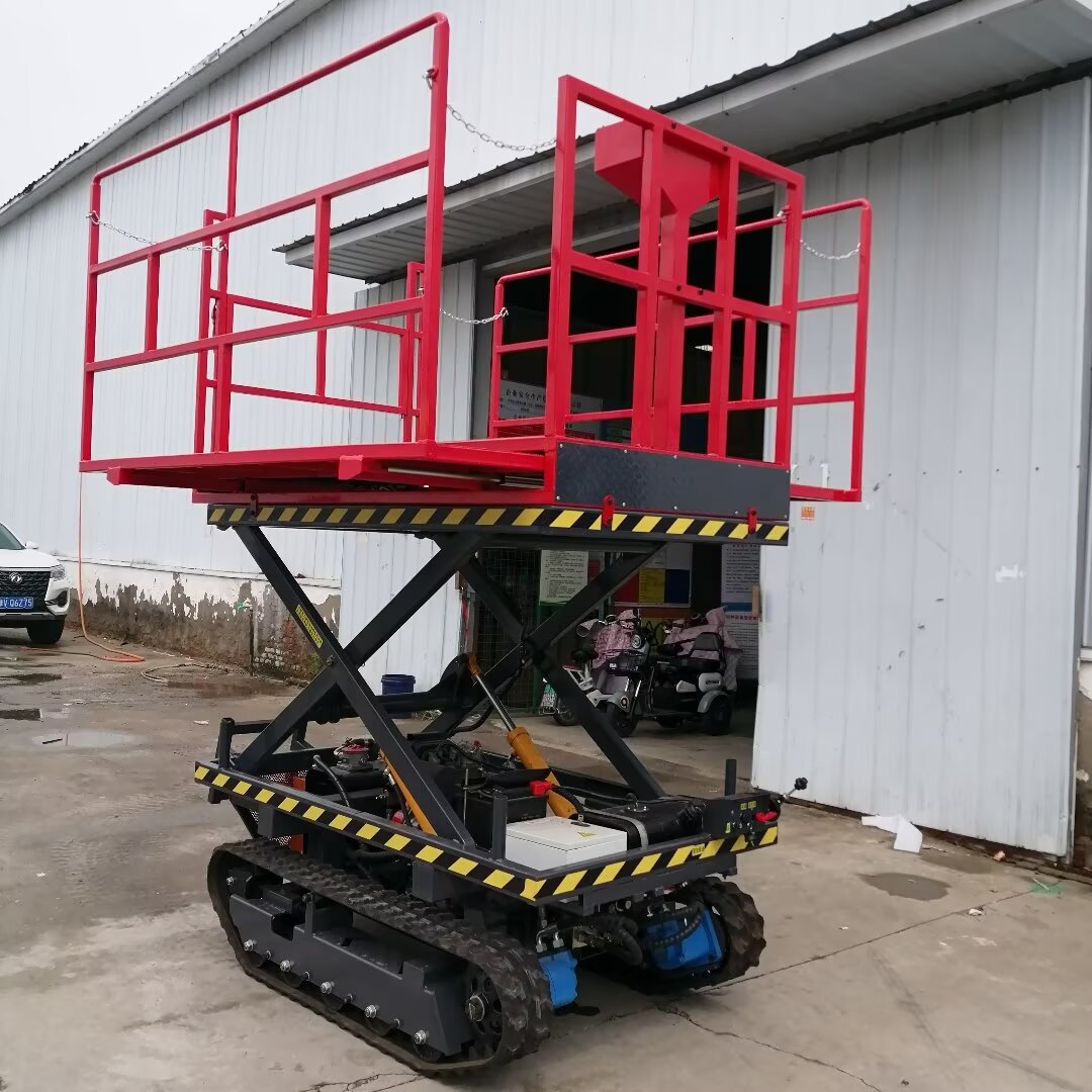 全自行走升降機(jī)移動剪叉式液壓升降平臺高空作業(yè)車果園采摘工作臺