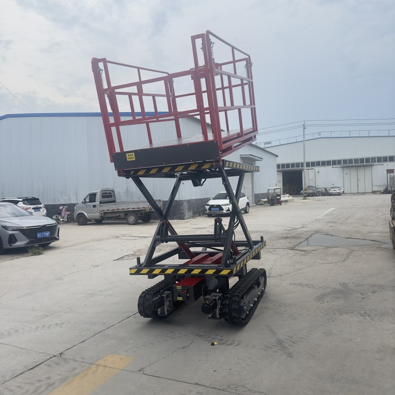 電動履帶升降平臺移動式高空作業(yè)平臺車小型自動調(diào)平升降機