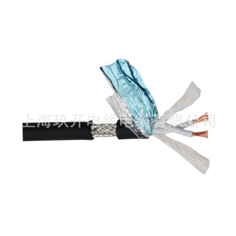 上海玖開TRVVP2*0.5高柔性耐寒耐油數(shù)控柔性機(jī)床耐彎曲拖鏈電纜線