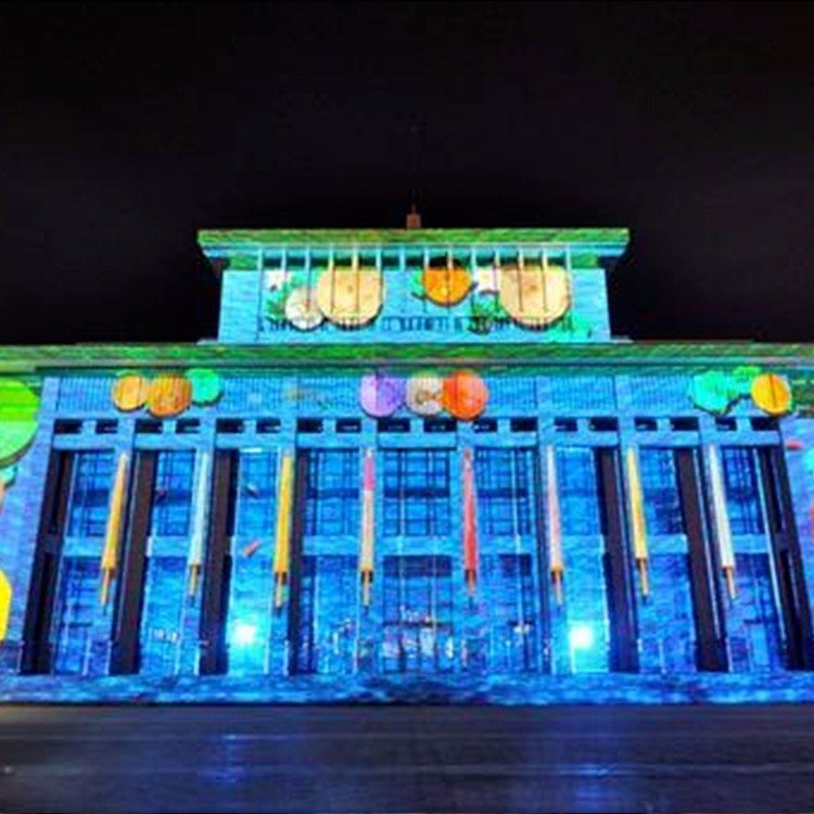 3D全息樓體秀文旅夜游大型戶外建筑投影樓體燈光秀