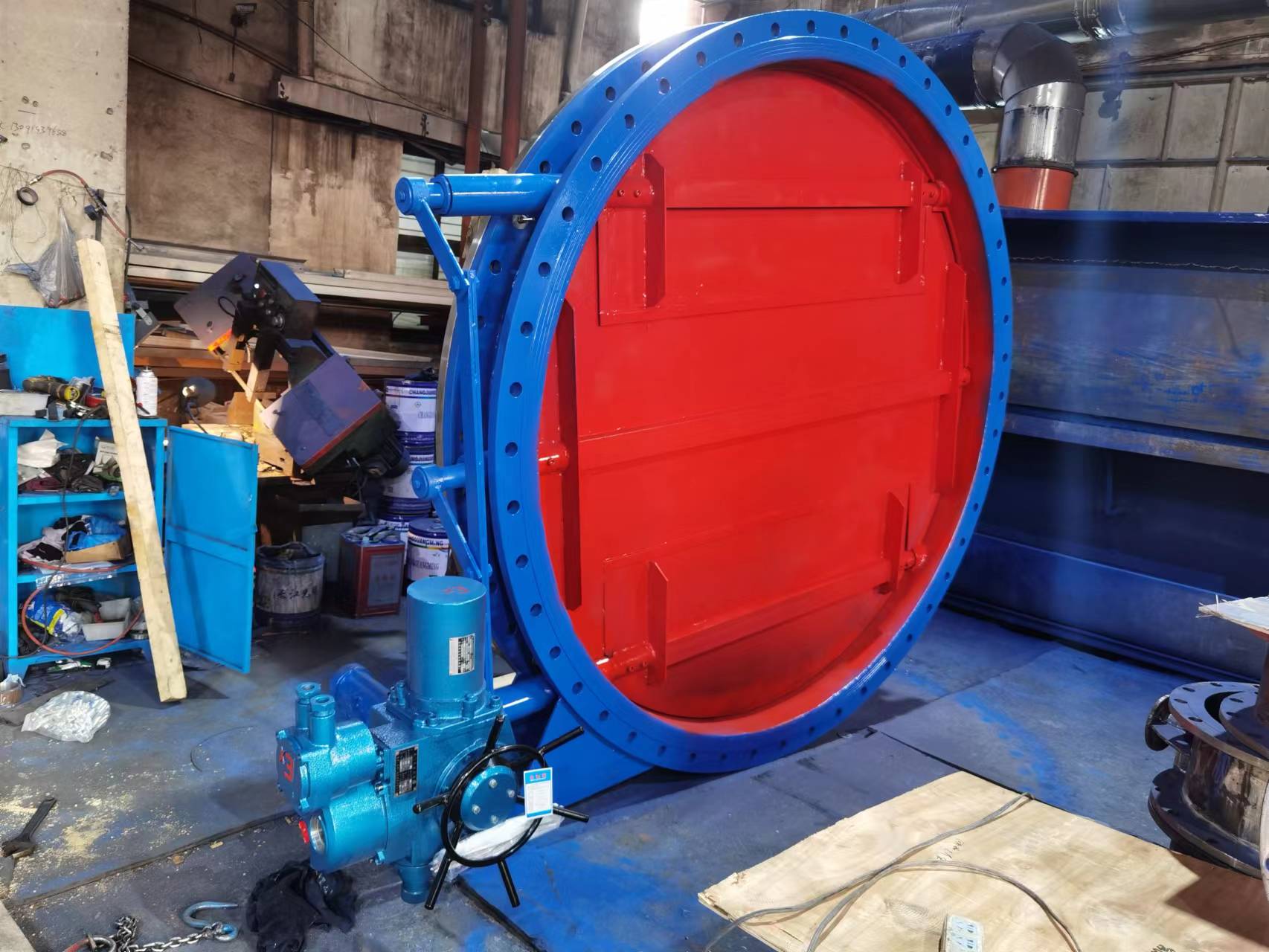 嘉發(fā)閥門超大口徑電動通風蝶閥除塵管道通風閥碳鋼材質