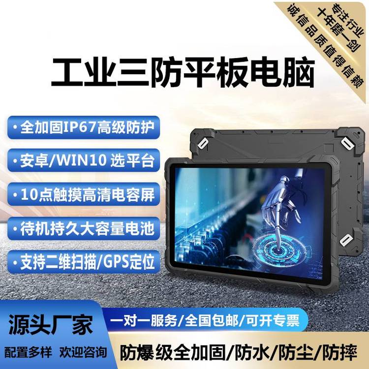 前海高樂10.1寸化工防爆平板電腦Windows安卓8 128G