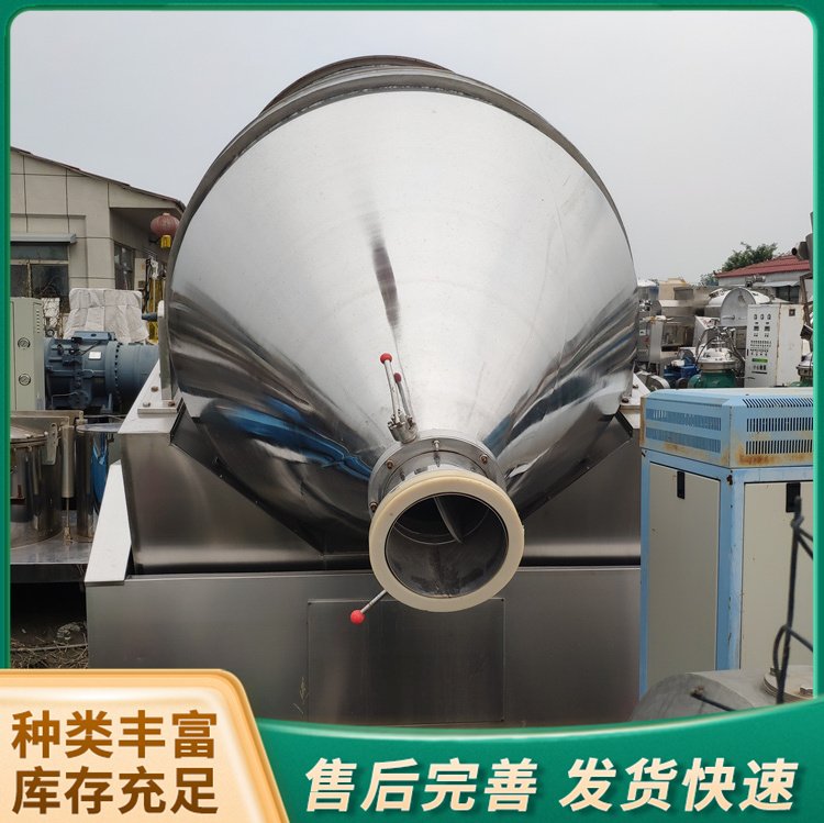 二手二維混合機(jī)飼料顆?；旌显O(shè)備自動(dòng)化程度高