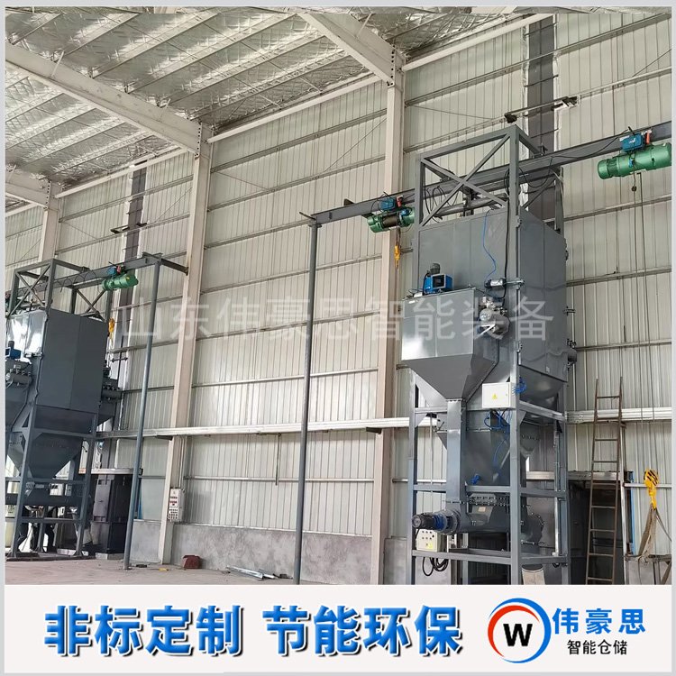 石灰粉自動噸袋破袋機(jī)無塵噸包投料站保護(hù)工作環(huán)境