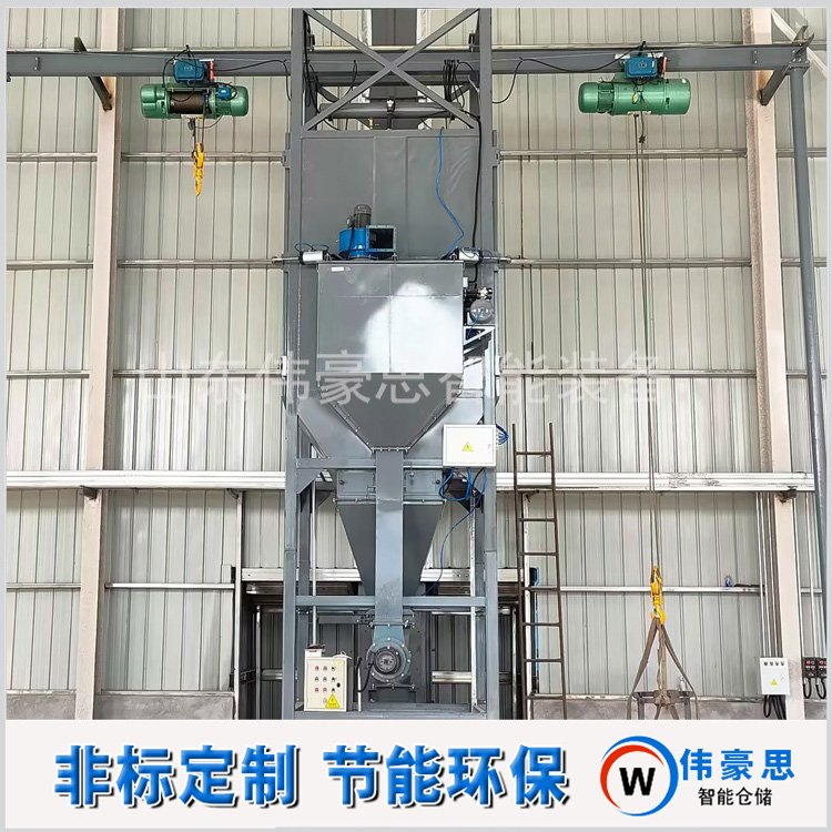球體石墨噸袋拆包機無塵式噸包破袋機減少粉塵外泄